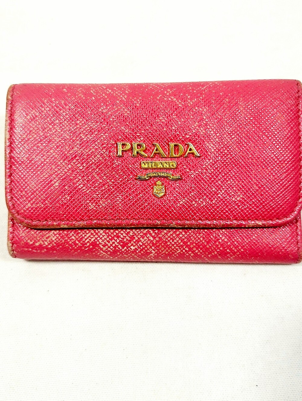Prada Leather Keys Case Wallet